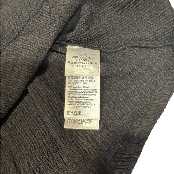 CALVIN KLEIN Black High Neck Short Sleeve Top NWT XL - Picture 7 of 13